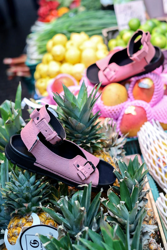 TOKU Athens Vegan Sandals - Pink