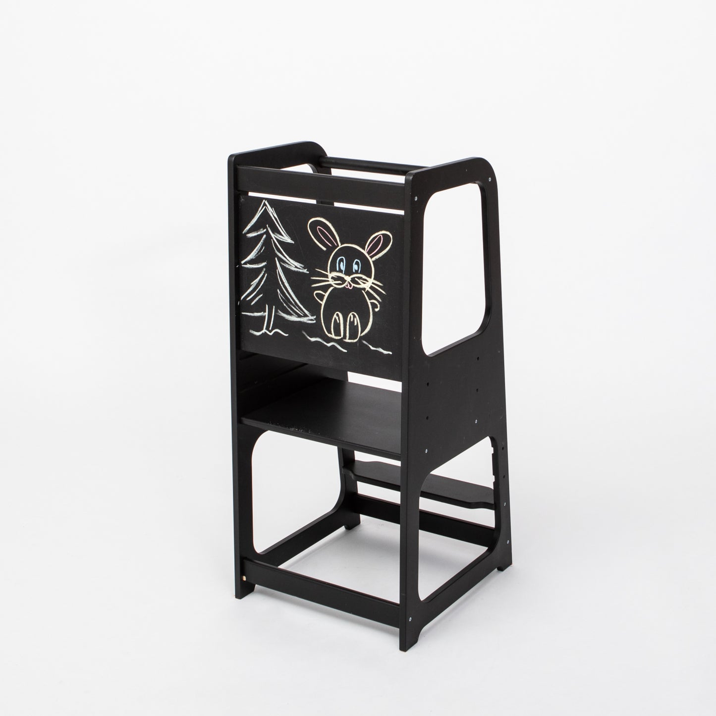 Montessori Helper Tower Step Stool / Kitchen Tower with BLACKBOARD