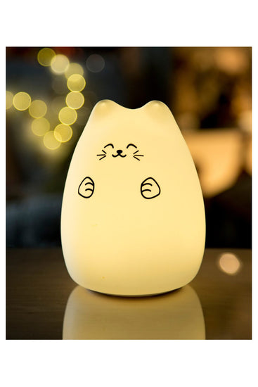 Lucky Cat Silicone Lamp - White