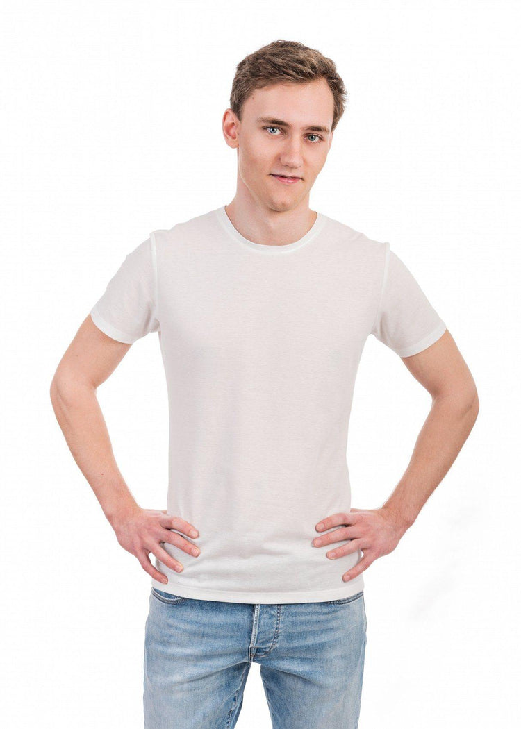 Tan-Through T-Shirt For Men - White