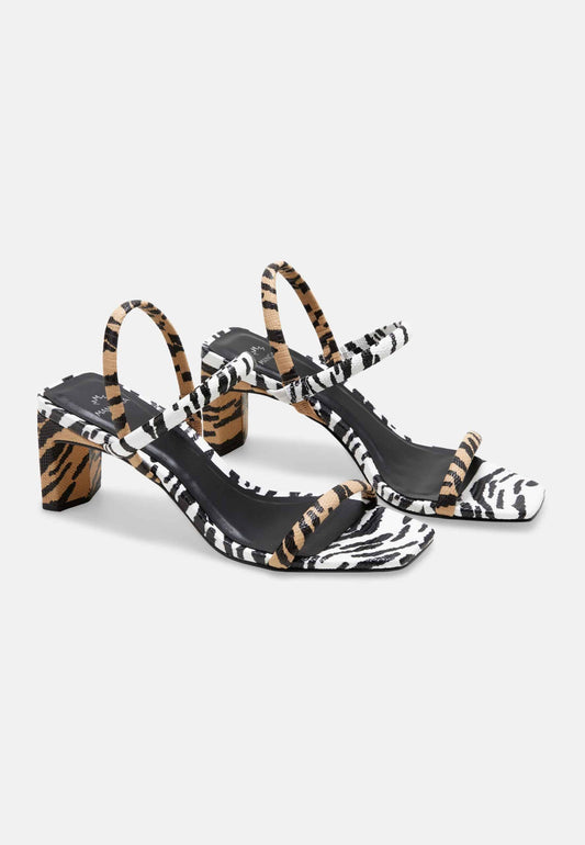 Mangará Women’s Sandals Animal Print - 6.5cm Block Heel