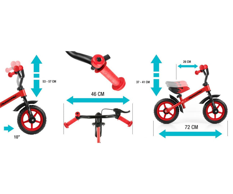 Balance Bike DRAGON - Red