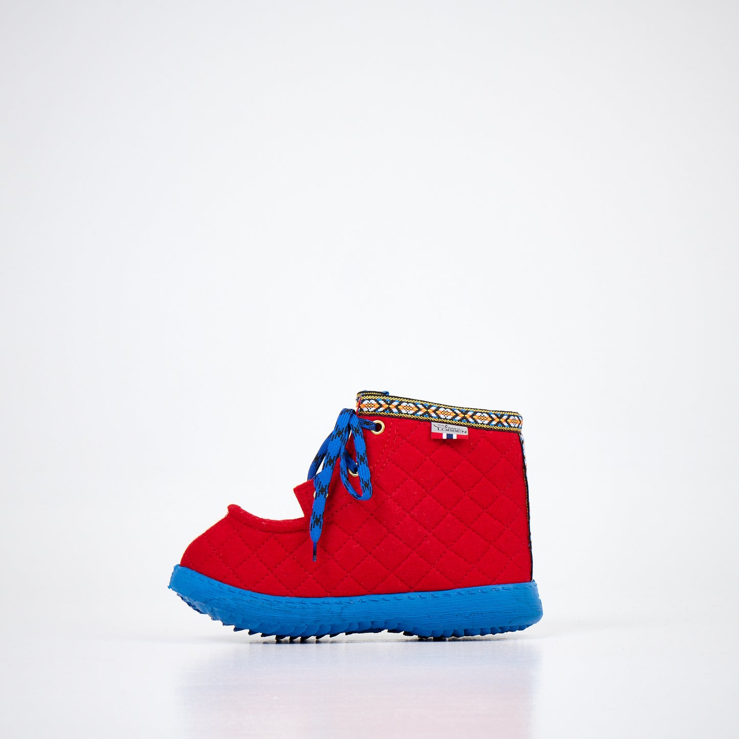 Nesna Lobben Felt Boots - Red