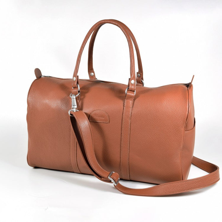 Leather Travel Bag 20L - Light Brown