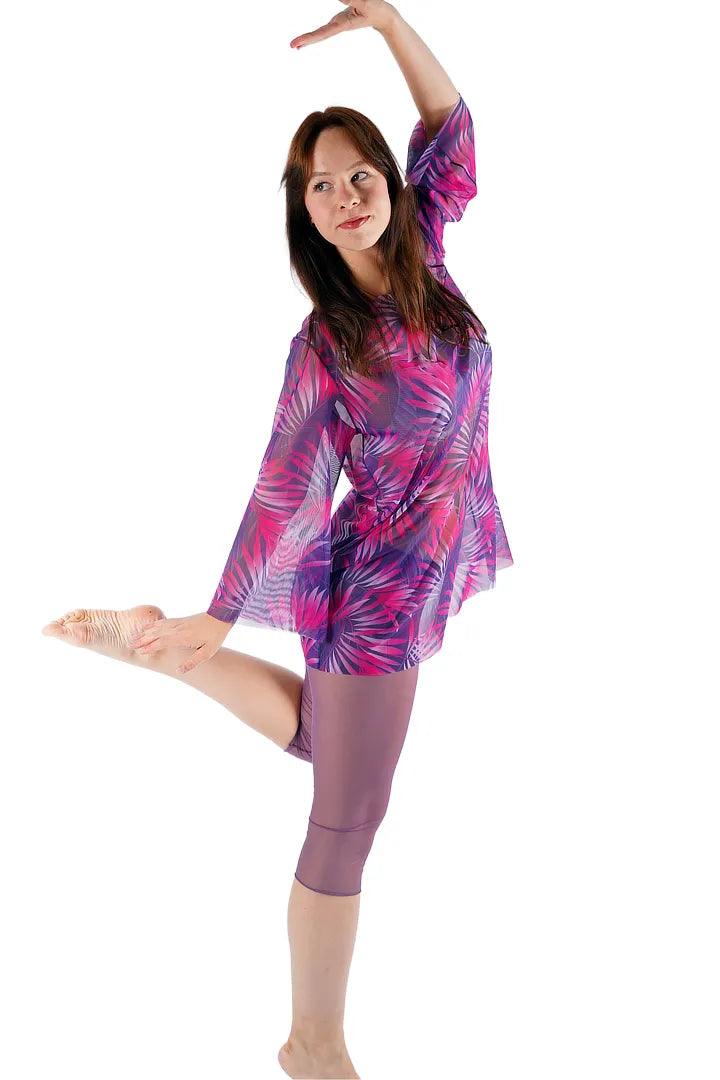 Tan-Through Tunic - Pink Tropics