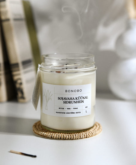 Scented Candle Lemongrass - L (80h)