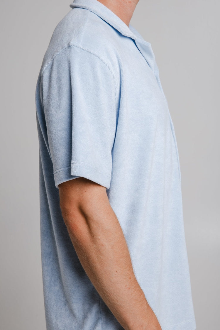 Panda Terry Shirt - Light Blue