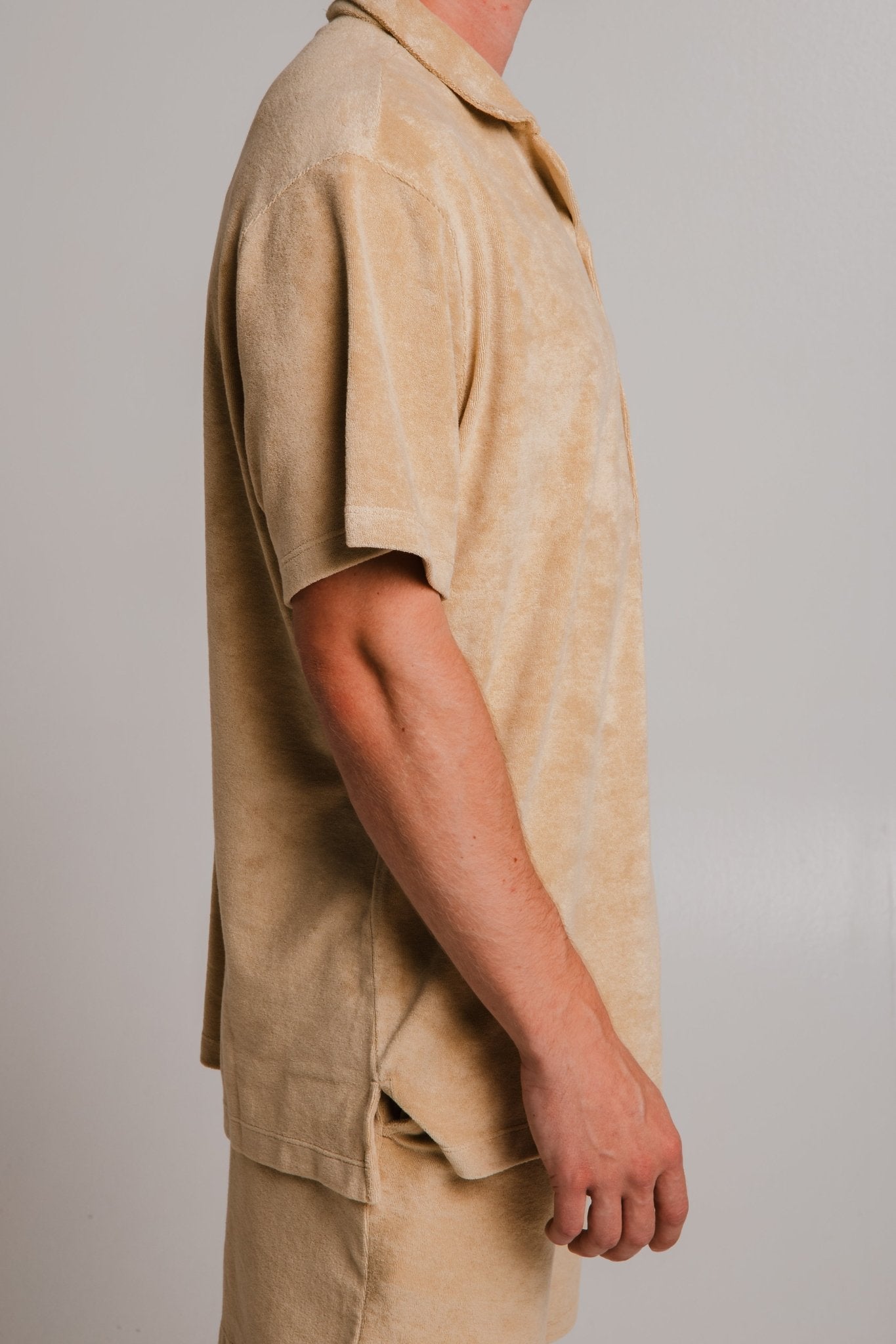 Panda Terry Shirt - Light Brown