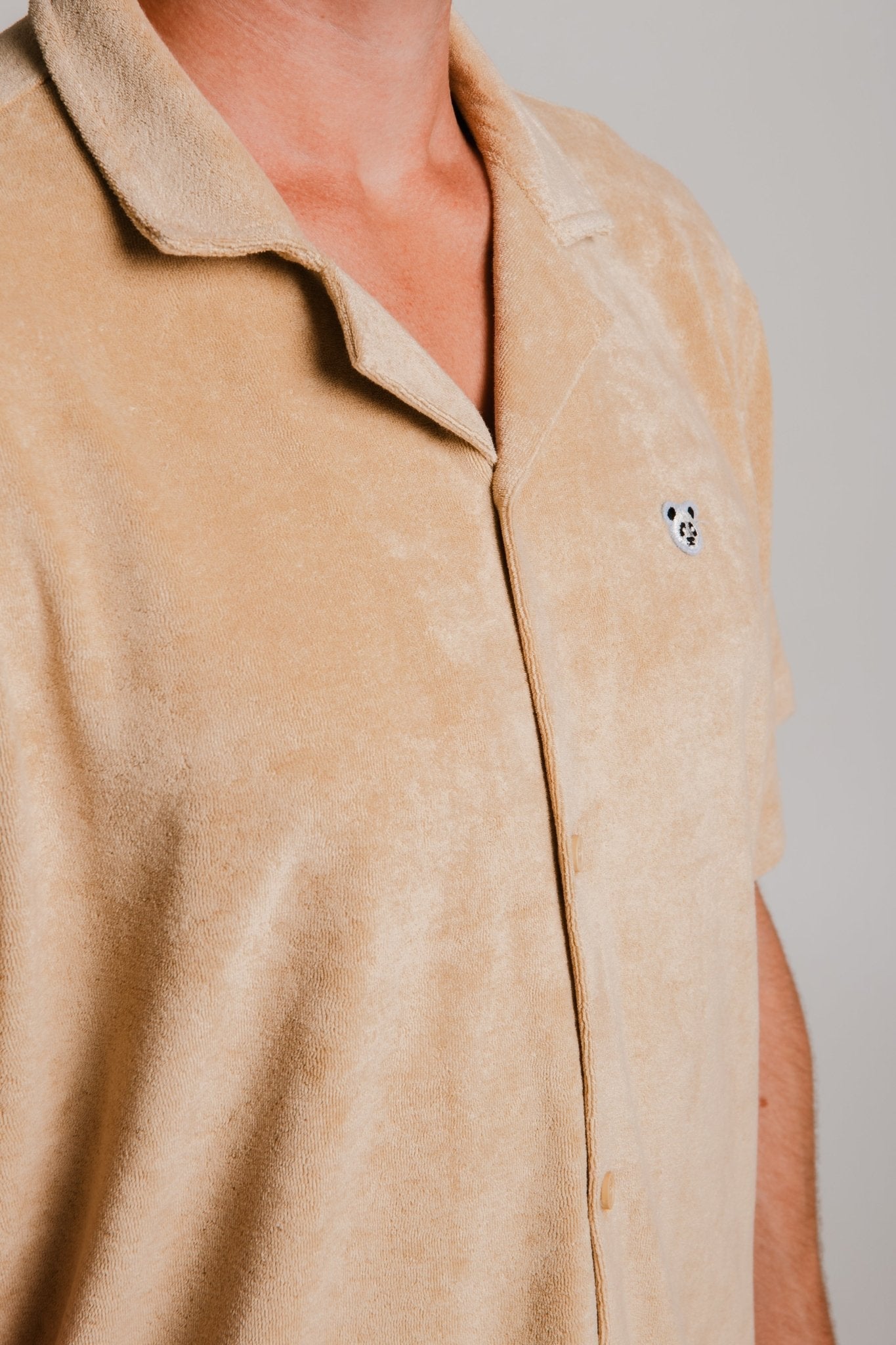 Panda Terry Shirt - Light Brown