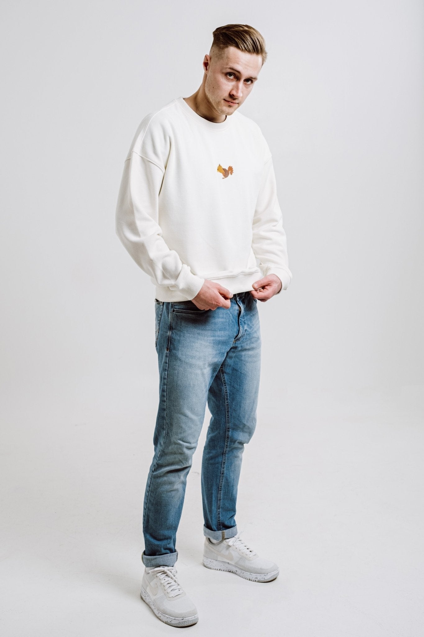 Squirrel Sweatshirt - Cream