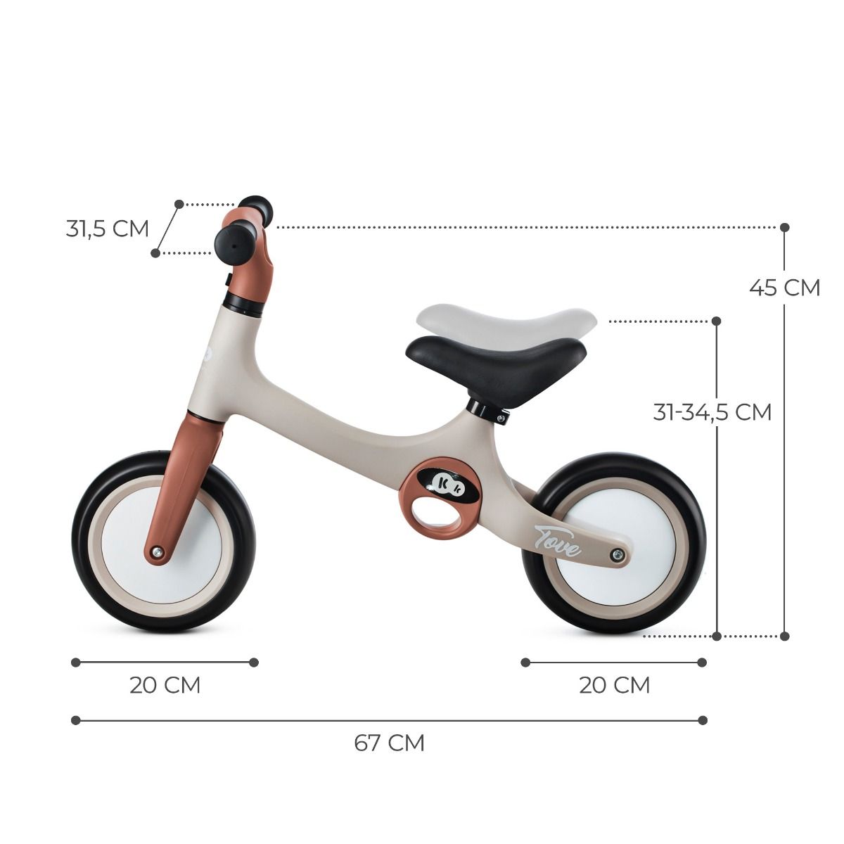 Balance Bike TOVE - Beige